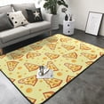 thumbnail image 3 of Area Rugs For Living Room Decor - Delicious Cheese Soft Anti Slip Throw Washable Rugs 5x7 For Bedroom, Indoor Carpet For Bedroom Living Room 80x58In, 3 of 7