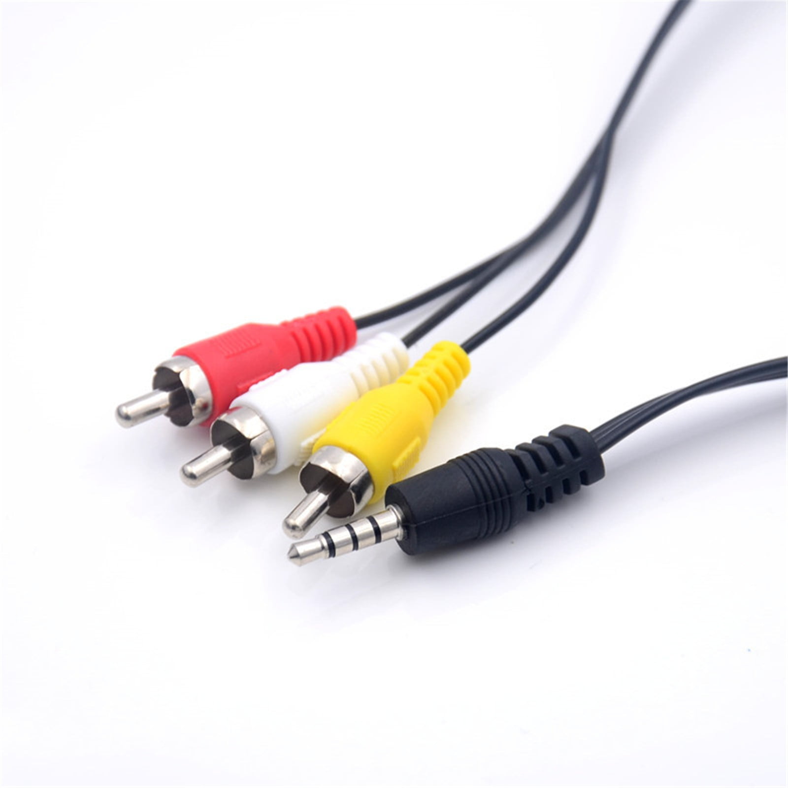 3.5mm to 3 RCA Audio Video Adapter Cable 3ft Composite A/V Cord for TV DVD Player Projector Home Theater System