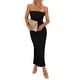 thumbnail image 1 of Vestido PRETTYGARDEN XX-Large Strapless Bodycon Largo Negro, 1 of 7