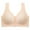 Beige1, variant on fatyb Women's Seamless Front Closure Bras Push up Wireless Everyday Bras Full Coverage Comfort Bralettes