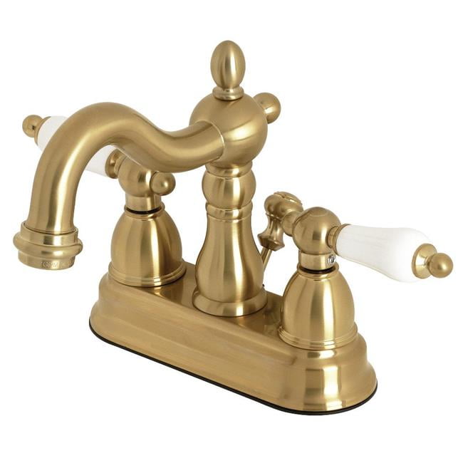 Kingston Brass Kb1607pl 4 In Heritage Centerset Bathroom Faucet 44 Brushed Canada - Brushed Brass Centerset Bathroom Faucet Kingston Brass Kb1607pl 4 In Heritage Centerset Bathroom Faucet 44 Brushed Canada - Brushed Brass Centerset Bathroom Faucet