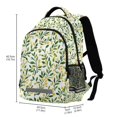 thumbnail image 2 of FORMRS Unisex Backpack Elementary School Travel Bookbag with Reflective Stripes, Olive Leaf, 2 of 7