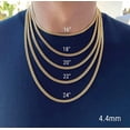 thumbnail image 6 of 14K Gold Miami Cuban Link Chain Men - 1.85mm 2.15mm 2.85mm 3.85mm 4.4mm 5.35mm Diamond Cut Thick Cuban Curb Chain - Yellow Real Gold Necklaces For Women with Lobster Clasp 16" 18" 20" 22" 24", 6 of 6