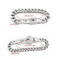 thumbnail image 4 of Ins 2 Pcs Couple Bracelets Novelty Lock for Key Bangle Bracelet Lover Heart Brac, 4 of 21