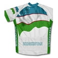 thumbnail image 2 of Uzbekistan Flag Short Sleeve Cycling Jersey  for Men - Size 4XL, 2 of 3
