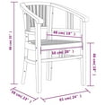 thumbnail image 4 of vidaXL Patio Dining Set Outdoor Table and Chair Furniture Solid Wood Teak, 4 of 139