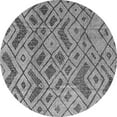 thumbnail image 1 of Ahgly Company Indoor Round Abstract Gray Modern Area Rugs, 3' Round, 1 of 4