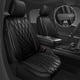 thumbnail image 2 of Fundas de asiento de lujo de cuero sintético impermeables para auto, 5 plazas, 2 of 9
