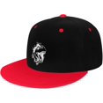 thumbnail image 2 of Flying with Dinosaurs Hip Hop Hat Two Tone Flat Bill 6 Panel Cap Unisex, 2 of 9