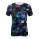 thumbnail image 2 of Gibobby Camiseta de manga corta para mujer Mujeres Daily Tie Dyed Vintage Print O Neck Tops Manga corta Cuello redondo Camiseta 3D Impreso Flower Loose Side S(Azul oscuro,XL), 2 of 4