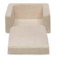 thumbnail image 5 of Delta Children Cozee Flip-Out Sherpa 2-in-1 Convertible Chair to Lounger for Kids, Cream, 5 of 13
