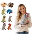 thumbnail image 6 of Knisume Dinosaur Plush Toy Stuffed Animal - Soft Dino Cute Plushies for Room Decor Weighted Stuffed Animals and Big Stuffed Animals Collectible,G, 6 of 7