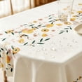 thumbnail image 4 of Feledorashia Rectangular Tablecloth, Waterproof Table Cover, Floral Dining Table Protector For Kitchen Tea Table Indoor Meal And Party Use, Wipe Clean Surface With Scratch Resistant Decorative Print, 4 of 8