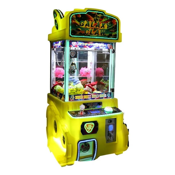 Maquina De Peluches Garra Grande Galaxy Claw Negocio Amarillo