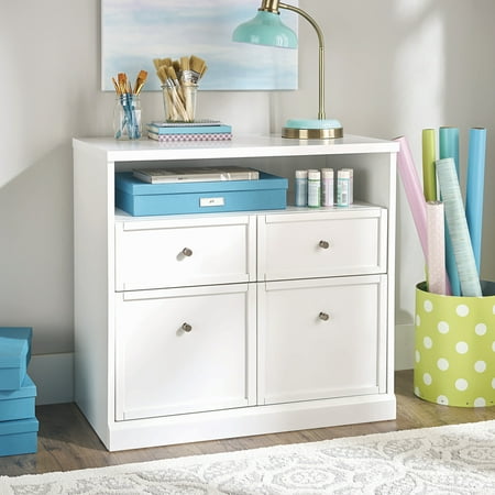 Better Homes & Gardens Craftform Sewing and Craft Storage Cabinet with Drawers and Storage Hutch and Pegboard