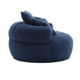 thumbnail image 4 of Bean Bag Chair COOLMORE Chenille Sponge single sofa,No Assembly Required,Fluffy Modern Sleeper Chair for Living room, Bedroom, Lounge and Projection Room,Lazy Sofa Chair, 4 of 10