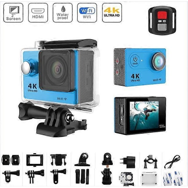 Cámara de acción impermeable 4K para motocicleta, grabadora de cámara de acción para motocicleta, impermeable, cámara de tablero para motocicleta, cámara DVR para buceo, cámara para bicicleta, casco