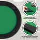 thumbnail image 5 of QinaQin Mesa de póker ovalada de 71 pulgadas para 8 jugadores, plegable con portavasos, barandal acolchado y patas colapsables, ideal para Texas Holdem o blackjack, 5 of 8