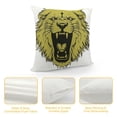 thumbnail image 4 of BCIIG Lion Logo Art Graphic Decorative Throw Pillow Cover for Home Couch Living Room Bed Sofa, Short Plush Material, Invisible Zipper Closure, 1PC 24x24in, 4 of 5