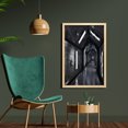 thumbnail image 2 of Outer Space Wall Art with Frame, Dark Futuristic Corridor of Spaceship Adventure Technology Sci Fi Art Prints, Printed Fabric Poster for Bathroom Living Room, 23" x 35", Greenish Grey, by Ambesonne, 2 of 2