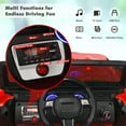thumbnail image 6 of Topbuy Black 12 V Electric Truck Powered Ride-On with 2.4GHz Remote Control and Retractable Handle, 6 of 10