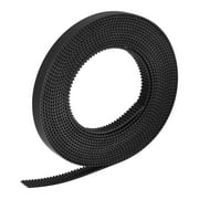 Uxcell Black Timing Belt 3 Meter Circumference 6mm Width Opening Fit Synchronous Pulley Wheel for 3D Printer