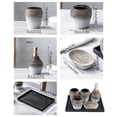 thumbnail image 4 of 5 PCS Ceramic Bathroom Accessory Set, Retro, Lotion Soap Dispenser Toothbrush Holder Set for Bathroom, 4 of 8