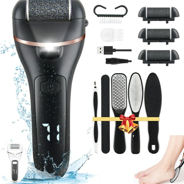 Dermave electric foot callus remover 800rpm electric foot file callus remover for feet with 60 pcs sandpaper discs stepless speed