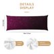 thumbnail image 3 of Balery Dark Purple Glitter Funda Protectora para Almohada Corporal de Algodón Hipoalergénico con Cierre(55 x 21 pulgadas), Almohadas No Incluidas, 3 of 7