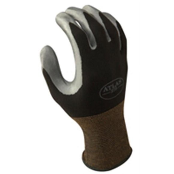 Showa Best Glove 370BL-08.RT Large Atlas 370 Nitril Black Glove
