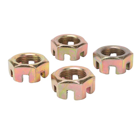Hub Bearing Nut, Wheel Hub Axle Castellated Nuts 20mm M20 4PCS for 150cc 250cc Quad Dirt Bike ATV