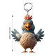 thumbnail image 2 of Xihbxyly Llavero con Colgante de Gallo, Adorno Único para Bolso de Pollo, Llavero Versátil para Coche, Accesorio para Funda de Teléfono, Regalo Perfecto para Mujer, Día de La Madre, Cumpleaños. Inclu, 2 of 2