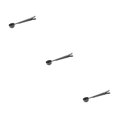 thumbnail image 4 of Cateissary Cuchara de metal Tamaño compacto Mango largo Herramienta de nivelación de superficie lisa Accesorios de distribución Nivelador de cocina Negro Type1 NO1, 4 of 6