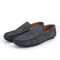 thumbnail image 3 of Men's Casual Loafers Slip On Leather Shoes Comfortable Lightweight Driving Shoes Male Moccasins Classic Penny Loafer Flats Boat Shoes Outdoor Walking Shoes, 3 of 16
