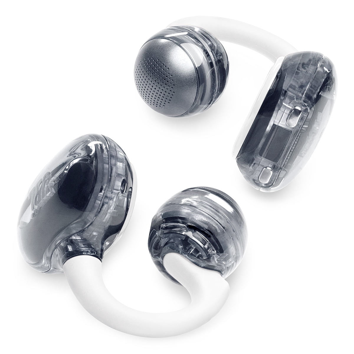 JBL Soundgear Clips True Wireless Open-Ear Headphones Bundle with gSport Case (White)