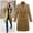 Womens Khaki Wool Blend Long Peacoat, variant on Olyvenn Stylish Women's Winter Warm Wool Blend Long Pea Coat Classic Slim Fit Double Breasted Overcoat Outwear with Pockets Black 8