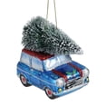 thumbnail image 2 of Northlight 4" Blue Station Wagon Hauling Home the Holiday Tree Christmas Ornament, 2 of 3