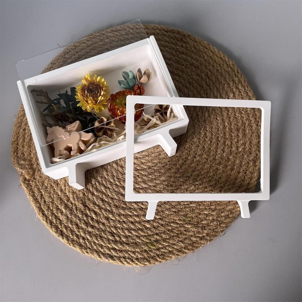 Easy Release Silicone Resin Mold For Decorative Organizers Rectangular Storage Box Mould Creative Art Supplies