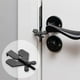 thumbnail image 2 of Cerradura De Puerta Portátil Pequea De Acero Inoxidable Cerradura De Seguridad Para Dormitorio De Seguridad Negro Sunnimix cerradura de la puerta del hotel, 2 of 8