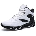 thumbnail image 1 of Zapatillas de baloncesto Joomra de cuero sintético blanco para hombre, talla 11, 1 of 7