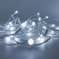 thumbnail image 3 of Serie Navideña Luz Led Blanca 140 Focos 8 Funciones 7 m Cable Blanco Importadora La Merced Paquete 12 pz Alta Resistencia, 3 of 5