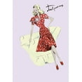 thumbnail image 2 of Unknown 11x14 Gold Ornate Wood Framed with Double Matting Museum Art Print Titled - Polka-Dot Spring Dress, 1947, 2 of 4