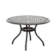 thumbnail image 1 of Noble House Table Ronde en Aluminium Moulé Bronze Martelé pour Extérieur avec Design Résistant aux Intempéries, Bronze, 1 of 5