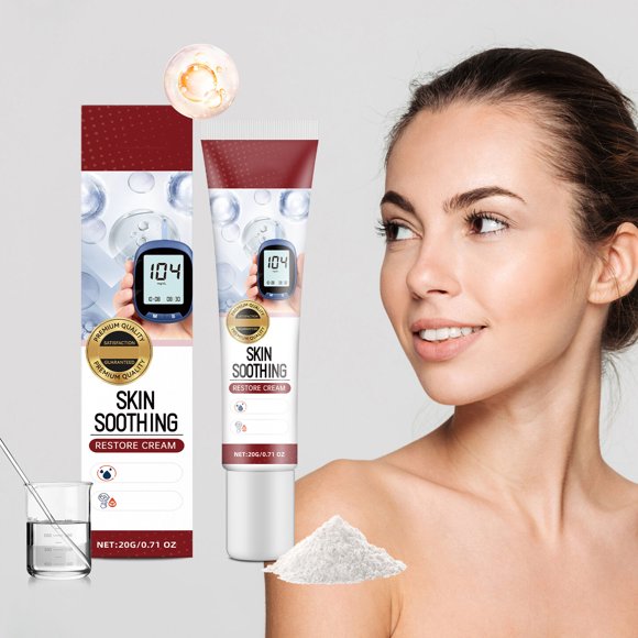 Crema Reparadora para Pieles Sensibles 20g Crema hidratante calmante de primeros auxilios para el alivio del enrojecimiento y el fortalecimiento de la barrera con hidratación las 24 horas para el