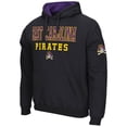 thumbnail image 2 of Men's Colosseum Black ECU Pirates Sunrise Pullover Hoodie, 2 of 3