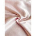 thumbnail image 6 of Elegant Satin Off Shoulder Dress With Pearl Trim In Pink, 6 of 6