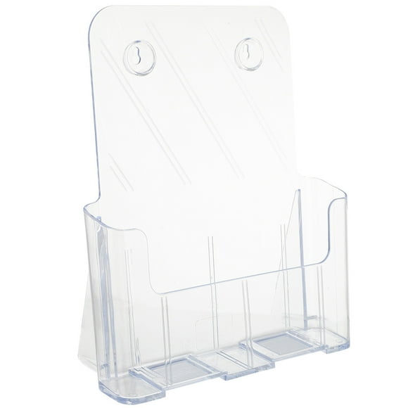 Organizador de revistas colgante, soporte para archivos de pared, soporte transparente para revistas