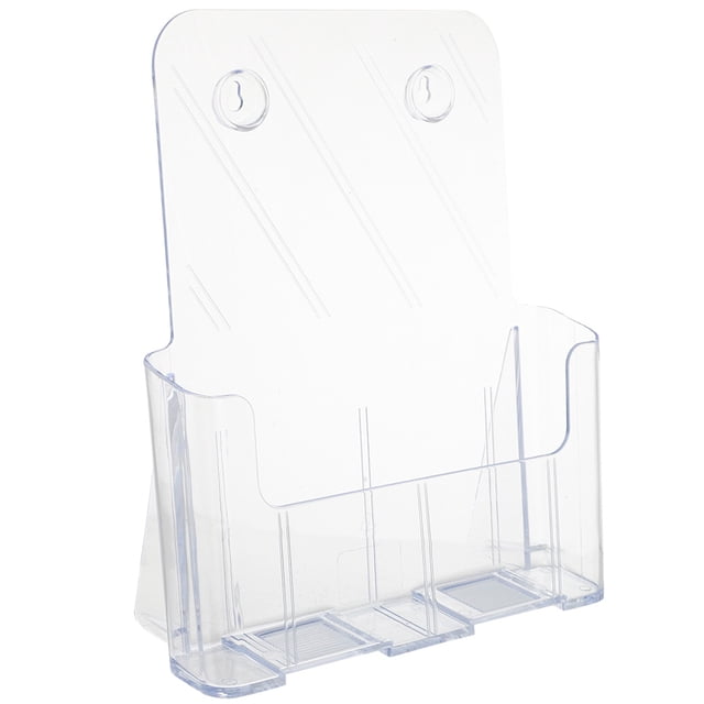 Organizador de revistas colgante, soporte para archivos de pared, soporte transparente para revistas