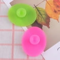 thumbnail image 2 of EeaseMX 2 cepillos de silicona para limpieza facial, masajeadores, almohadillas de mano para mujer (verde hierba pequeño + rojo rosa pequeño), 2 of 7