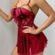 thumbnail image 5 of Gibobby Tangas de mujer sexy para sexo Día de San Valentín Camisón sexy de encaje para mujer Resbalón en la que incluye los pantalones de la secuencia de G(Rojo, XXL), 5 of 5